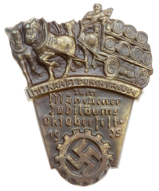 DAF-KDF October Fest Badge Munich 1935