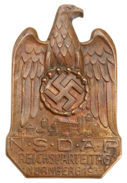 NSDAP Reichs Party Day Badge Nurnberg 1933