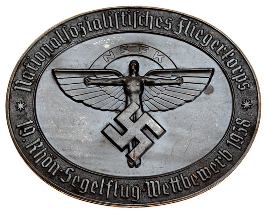 NSFK 1938 Rhon Glider Competition Table Medal